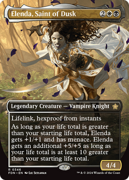 Elenda, Saint of Dusk (Borderless) (FDN-346) - Foundations