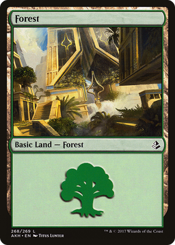 Forest (268) (AKH-268) - Amonkhet Foil