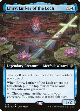 Emry, Lurker of the Loch (Extended Art) (ELD-342) - Throne of Eldraine: (Extended Art)