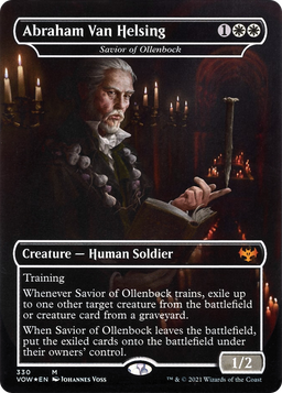 Abraham Van Helsing - Savior of Ollenbock (VOW-330) - Innistrad: Crimson Vow / Abraham Van Helsing (Borderless)