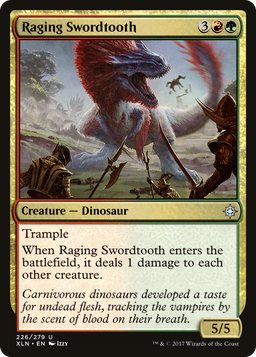 Raging Swordtooth (XLN-226) - Ixalan Foil