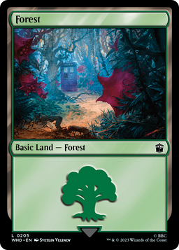 Forest (0205) (WHO-205) - Doctor Who Foil