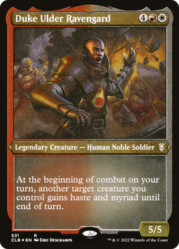 Duke Ulder Ravengard (CLB-531) - Commander Legends: Battle for Baldur's Gate Etched Foil