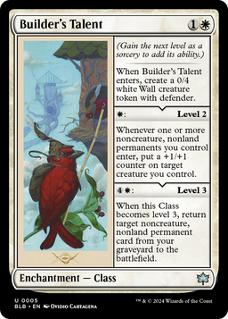 Builder's Talent (BLB-005) - Bloomburrow Foil