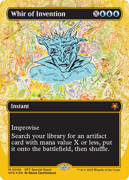 Whir of Invention (Borderless) (First-Place Foil) (SPG-096) - Special Guests Foil