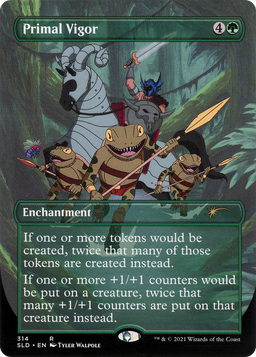 Primal Vigor (SLD-314) - Secret Lair Drop (Borderless) Foil
