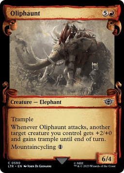 Oliphaunt (Showcase Scrolls) (LTR-590) - The Lord of the Rings: Tales of Middle-earth: (Showcase) Foil