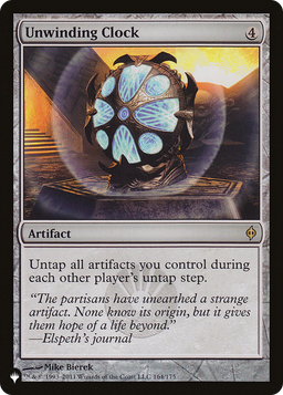 Unwinding Clock (LIST-164/175) - The List
