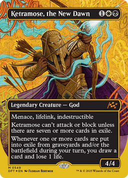 Ketramose, the New Dawn (Borderless) (First-Place Foil) (DFT-549) - Aetherdrift Foil