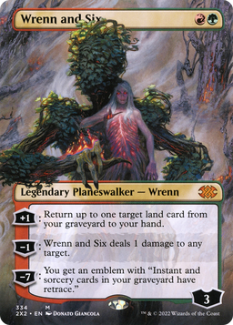 Wrenn and Six (Borderless) (2X2-334) - Double Masters 2022 Foil