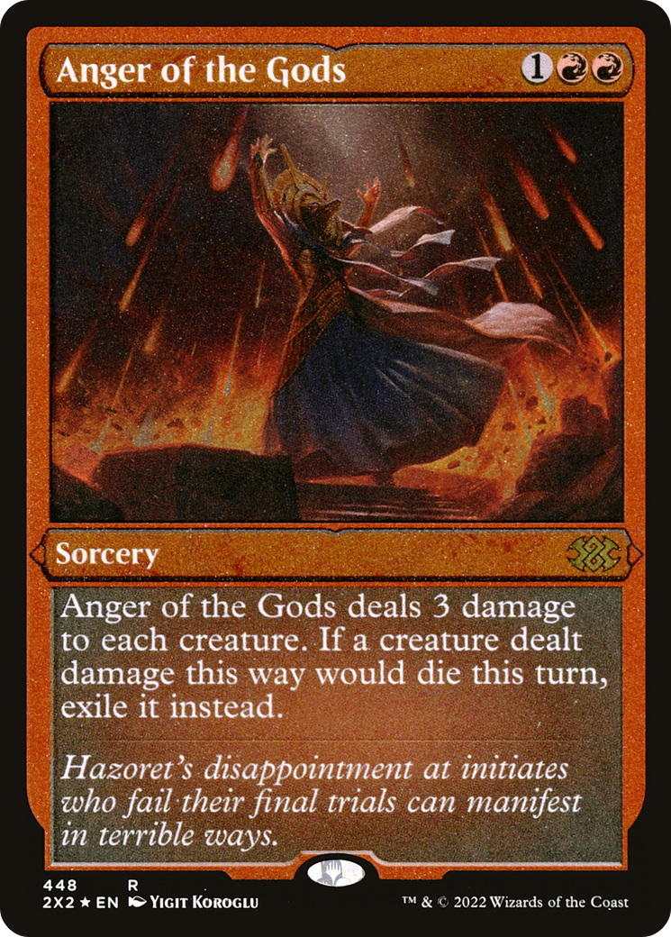 Anger of the Gods (Foil Etched) (2X2-448) - Double Masters 2022 Foil