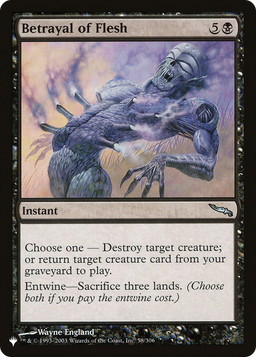 Betrayal of Flesh (LIST-MRD-58) - The List