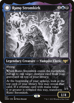 Runo Stromkirk (Showcase) (327) (VOW-327) - Innistrad: Crimson Vow: (Showcase, Double Faced Transform)