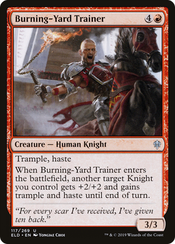 Burning-Yard Trainer (ELD-117) - Throne of Eldraine Foil