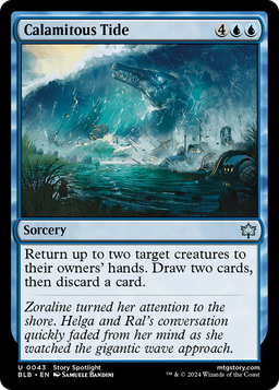 Calamitous Tide (BLB-043) - Bloomburrow Foil