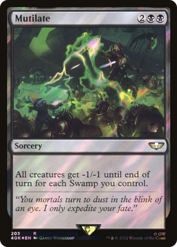 Mutilate (Surge Foil) (40K-203) - Warhammer 40,000 Commander Foil