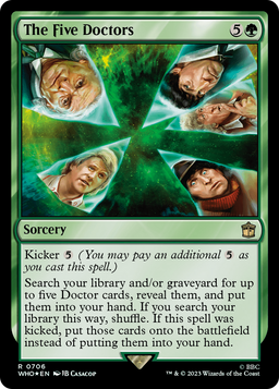 The Five Doctors (Surge Foil) (WHO-706) - Doctor Who Foil