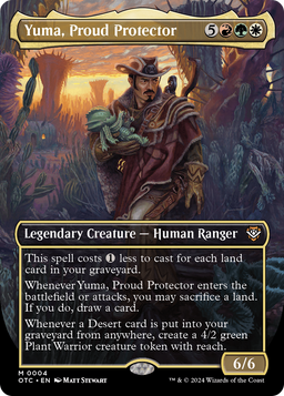 Yuma, Proud Protector (Borderless) (OTC-004) - Outlaws of Thunder Junction Commander
