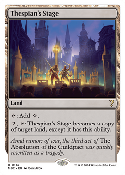 Thespian's Stage (White Border) (MB2-113) - Mystery Booster 2
