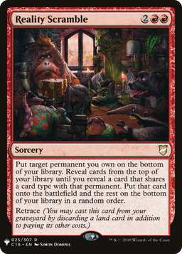 Reality Scramble (LIST-C18-25) - The List