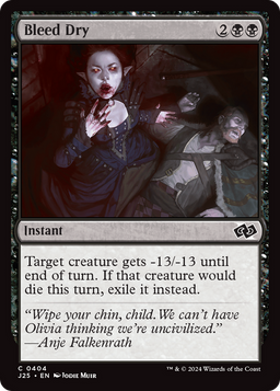 Bleed Dry (J25-404) - Foundations Jumpstart