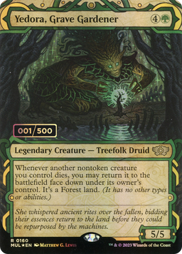 Yedora, Grave Gardener (Serial Numbered) (MUL-160) - Multiverse Legends: (Showcase) (Borderless) Foil