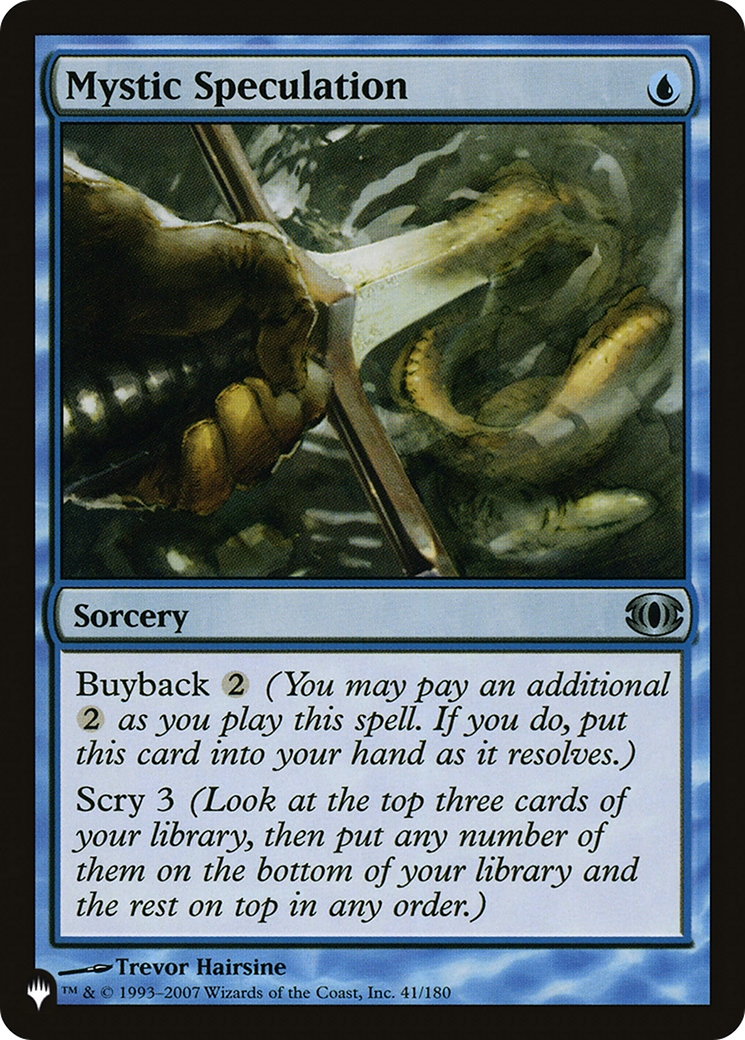 Mystic Speculation (LIST-41/180) - The List