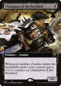 Champion of the Perished (Extended Art) (MID-344) - Innistrad: Midnight Hunt: (Extended Art)