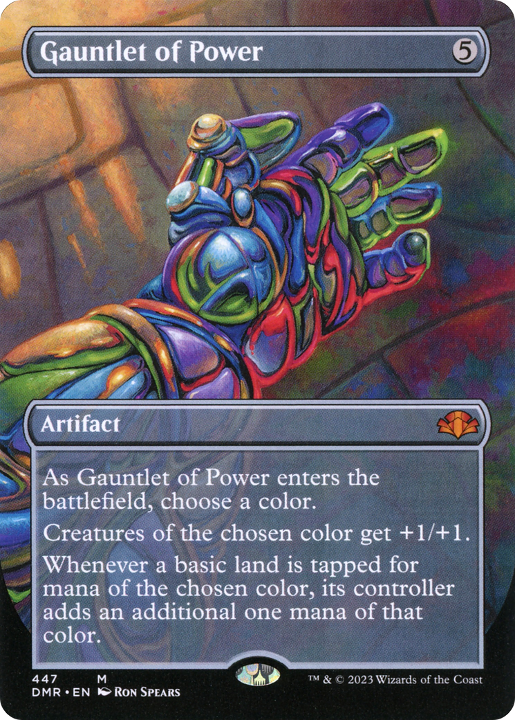 Gauntlet of Power (Borderless) (DMR-447) - Dominaria Remastered