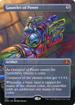 Gauntlet of Power (Borderless) (DMR-447) - Dominaria Remastered Foil