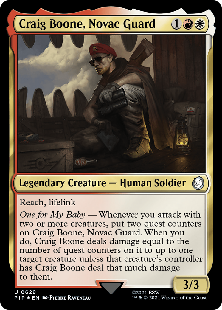 Craig Boone, Novac Guard (Surge Foil) (PIP-628) - Fallout Foil