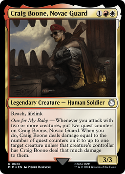 Craig Boone, Novac Guard (Surge Foil) (PIP-628) - Fallout Foil