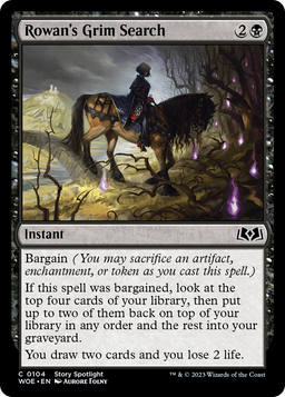 Rowan's Grim Search (WOE-104) - Wilds of Eldraine