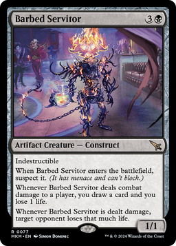 Barbed Servitor (MKM-077) - Murders at Karlov Manor Foil
