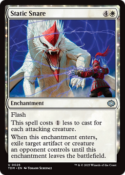 Static Snare (TDM-026) - Tarkir: Dragonstorm: (enchantment)