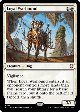 Loyal Warhound (BLC-107) - Bloomburrow Commander