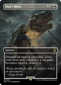 Don't Move (Borderless) (REX-001) - Jurassic World Collection