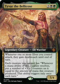 Tyvar the Bellicose (Extended Art) (MAT-183) - March of the Machine: The Aftermath: (Extended Art)