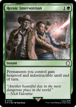 Heroic Intervention (Surge Foil) (PIP-730) - Fallout Foil