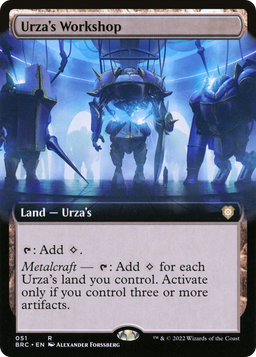 Urza's Workshop (Extended Art) (BRC-051) - The Brothers' War Commander: (Extended Art)