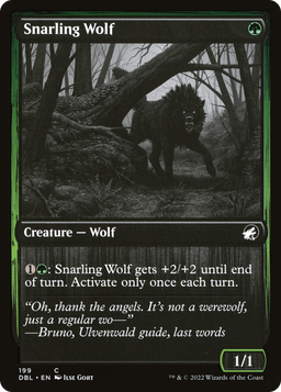 Snarling Wolf (199) (DBL-199) - Innistrad: Double Feature