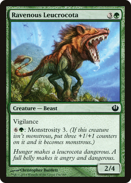 Ravenous Leucrocota (JOU-136) - Journey into Nyx Foil