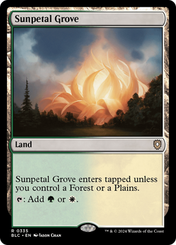 Sunpetal Grove (BLC-335) - Bloomburrow Commander