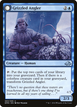 Grizzled Angler // Grisly Anglerfish (EMN-063) - Eldritch Moon: (mooneldrazidfc) Foil