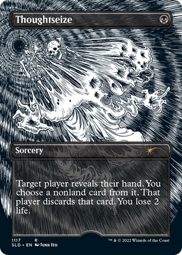 Thoughtseize (Borderless) (SLD-1117) - Secret Lair Drop