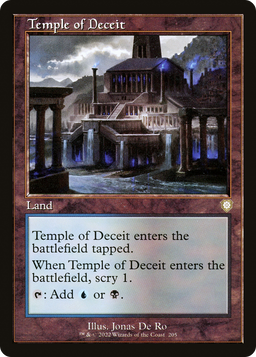 Temple of Deceit (Retro Frame) (BRC-205) - The Brothers' War Commander
