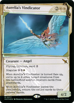 Aurelia's Vindicator (Showcase) (Invisible Ink) (MKM-377) - Murders at Karlov Manor: (Showcase) Foil