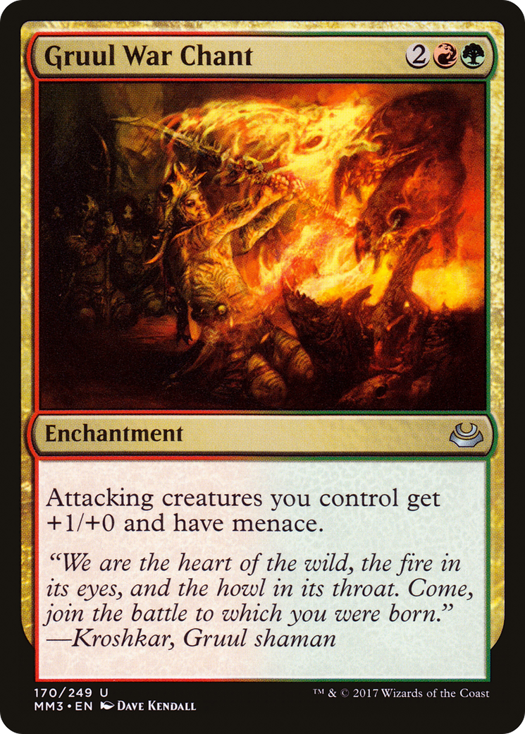 Gruul War Chant (MM3-170) - Modern Masters 2017