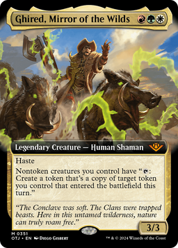 Ghired, Mirror of the Wilds (Extended Art) (OTJ-351) - Outlaws of Thunder Junction: (Extended Art) Foil