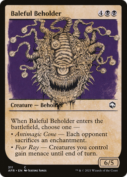 Baleful Beholder (Showcase) (AFR-311) - Adventures in the Forgotten Realms: (Showcase) Foil